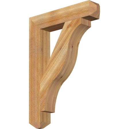 Funston Craftsman Rough Sawn Bracket, Western Red Cedar, 4W X 22D X 30H